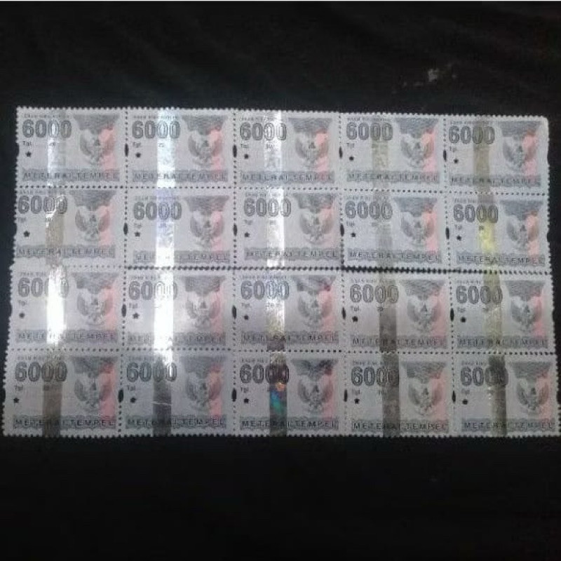 

MT MATERAI 6000 RUPIAH TAHUN 2006-2009 ORIGINAL
