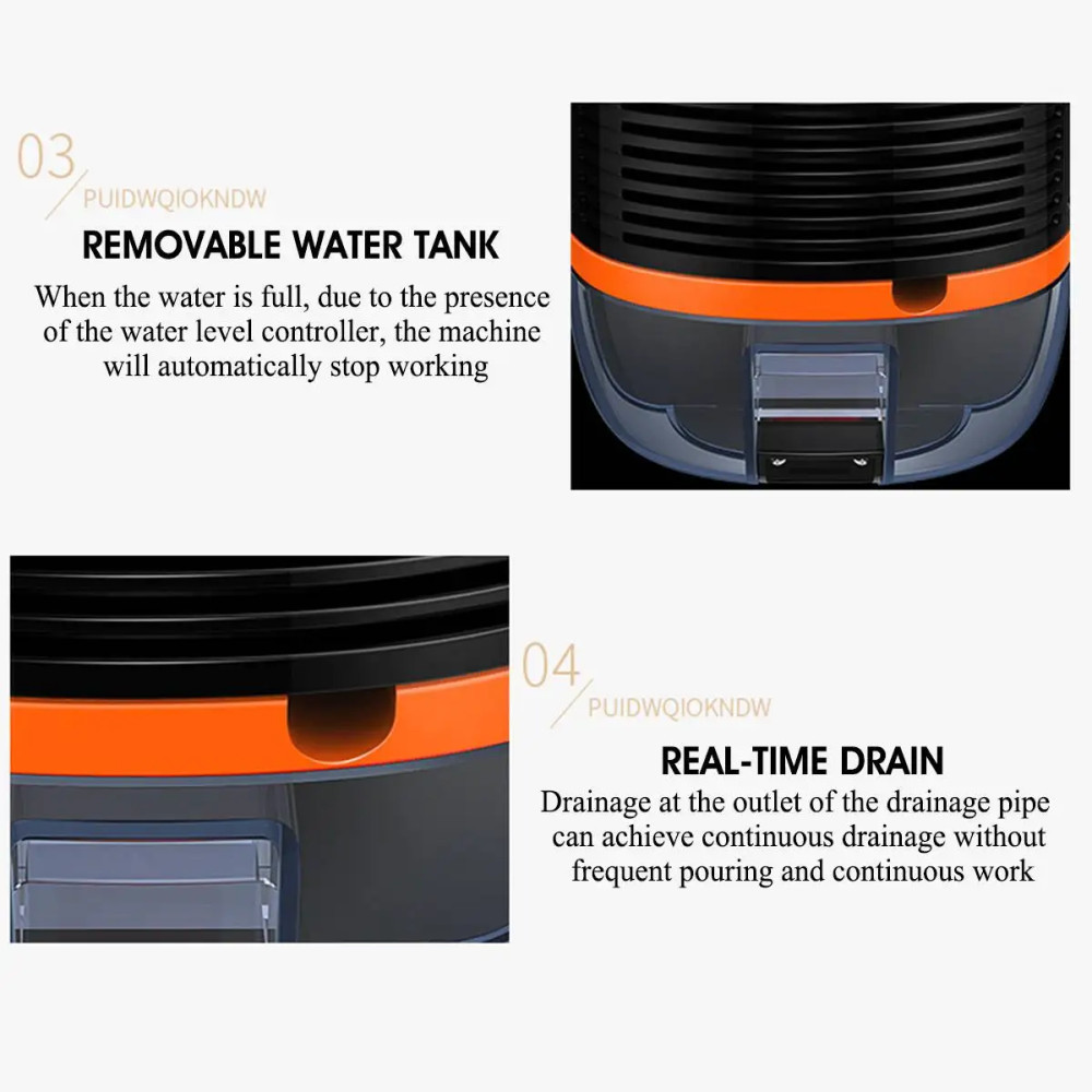 JKMLLCM YANGZI Dehumidifier 2in1 Moisture Absorber Portable Low Noise 800ml - VS-DH07