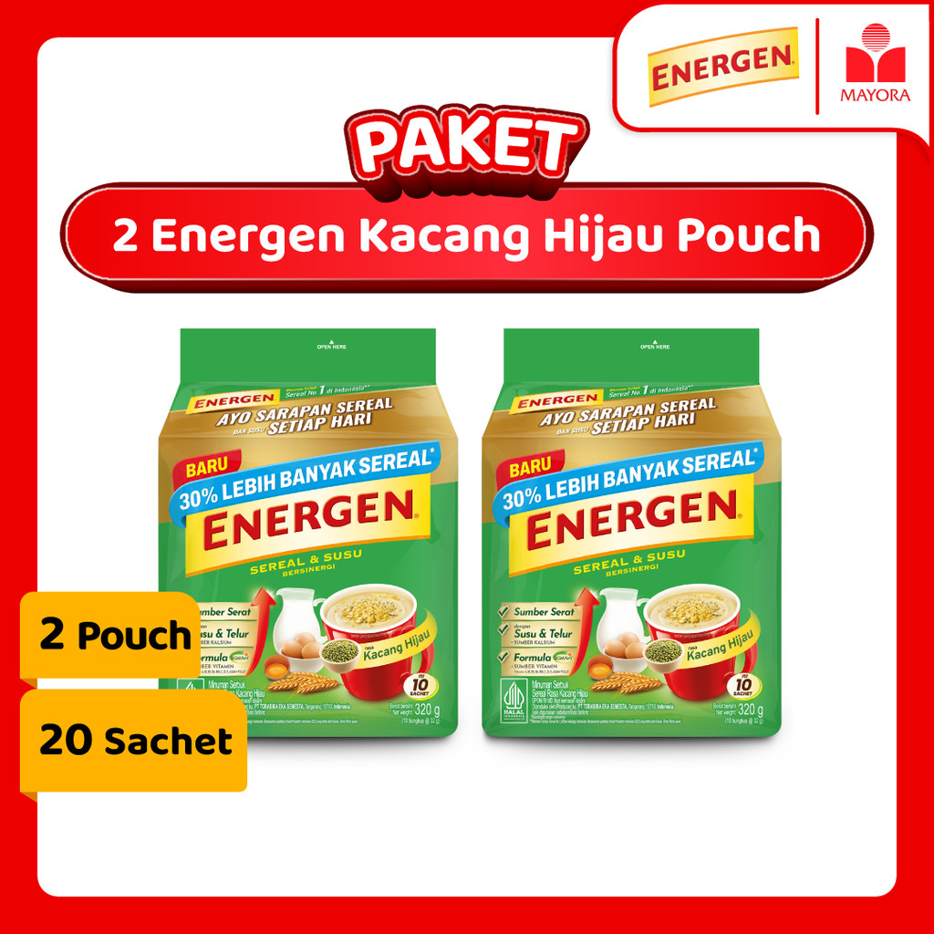 

Paket 2 Energen Kacang Hijau Pouch