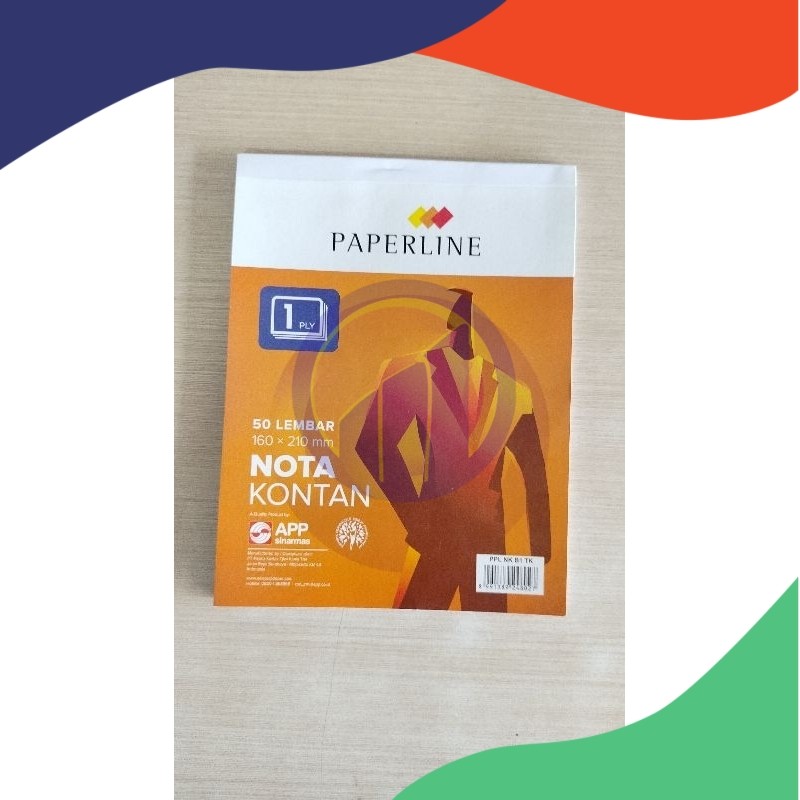 

(Pack=10Pcs) Paperline Nota Kontan 1 Ply Besar B1 Isi 25 Lembar