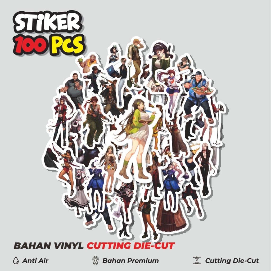 

Terbaru! 50 pcs Stiker Game Series Black Survival Character Mix 2 Dekorasi Lucu Kreatif untuk Notebook, Skateboard, HP