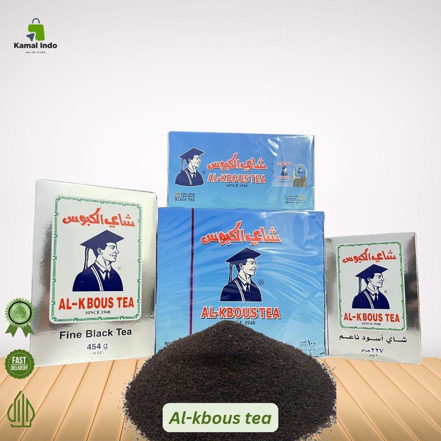 

Teh Al Kboos Bubuk 227g dan 454g & Celup 100 bags & 25 bags - Black Tea From Kamal Indo