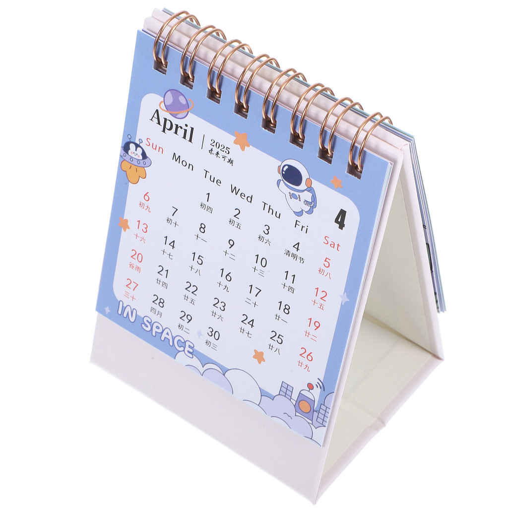 

Mini Desk Calendar Advent Planner for Decor Women Number Ornaments Paper Cute Office Calender