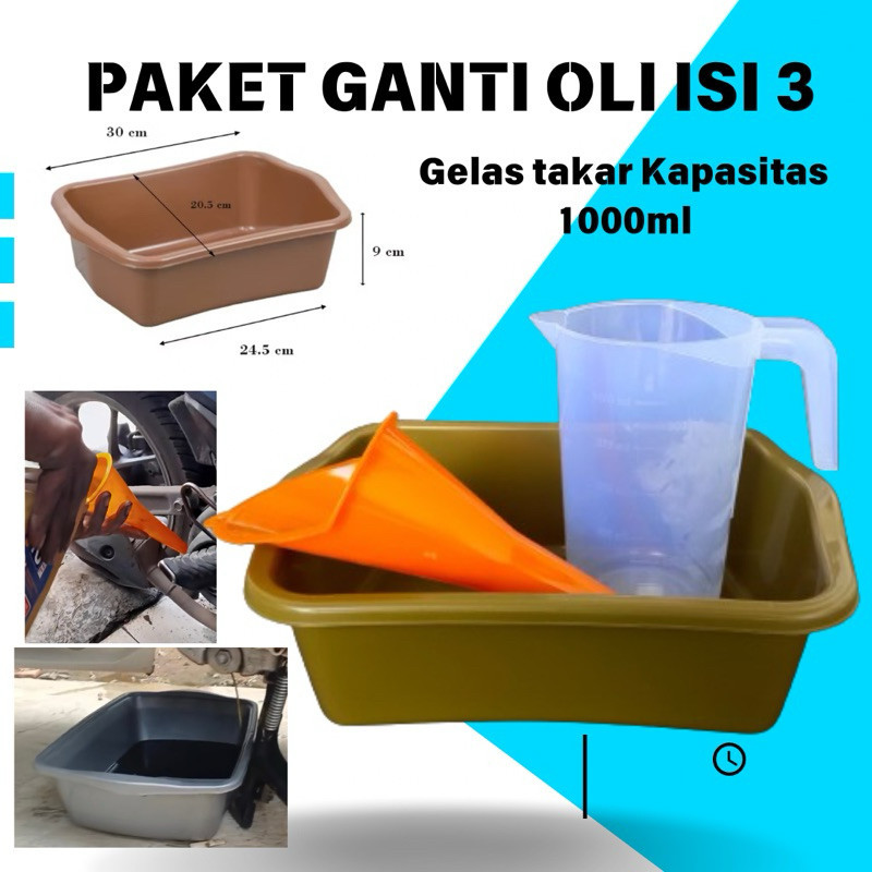 Gelas Takar Ganti Oli 1000ml Corong Wadah Oli Berkualitas Praktis Alat Ganti Oli Motor