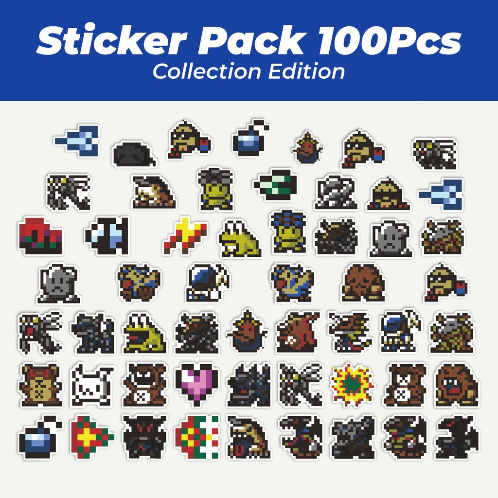 

Hot Stiker Pixel Digimon V62 Lucu Anti Air Stikers Berperekat Waterproof Sticker Decal Buat Motor Helm Buku Journal Koper Casing HP Laptop Botol Minum