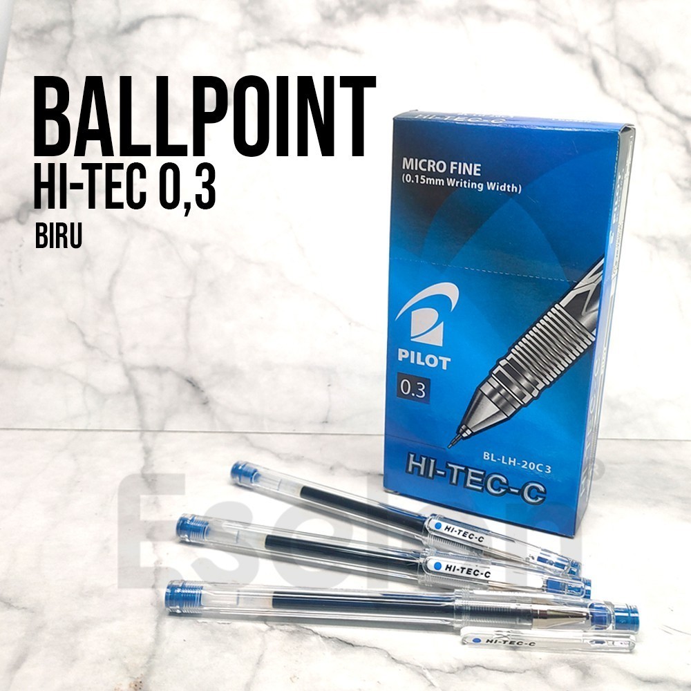 

Jual Pulpen Pilot Hi-Tec-C Biru 0.3mm - Tinta Tahan Air dan Tidak Pudar (Original)