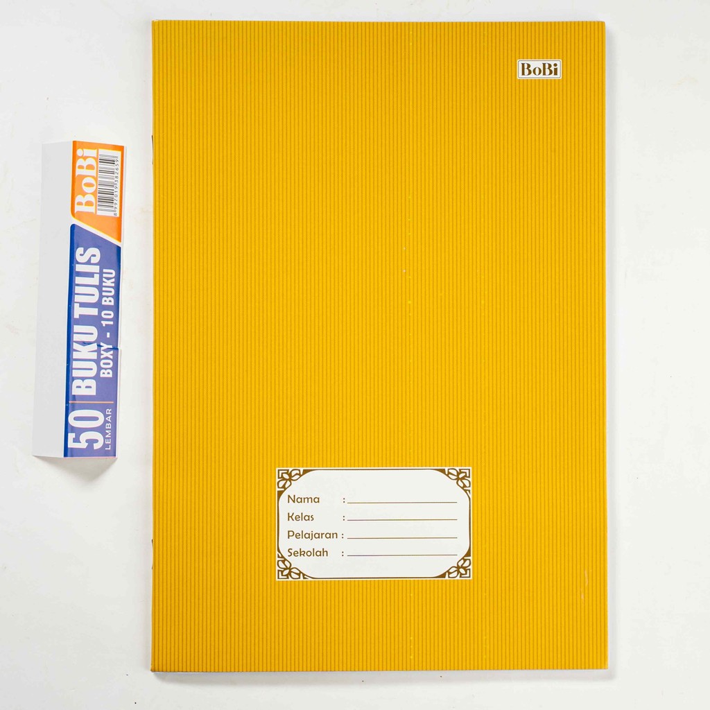 

Buku Tulis Bobi isi 50Lbr Boxy Cover Coklat / Kraft @ 10 Pcs
