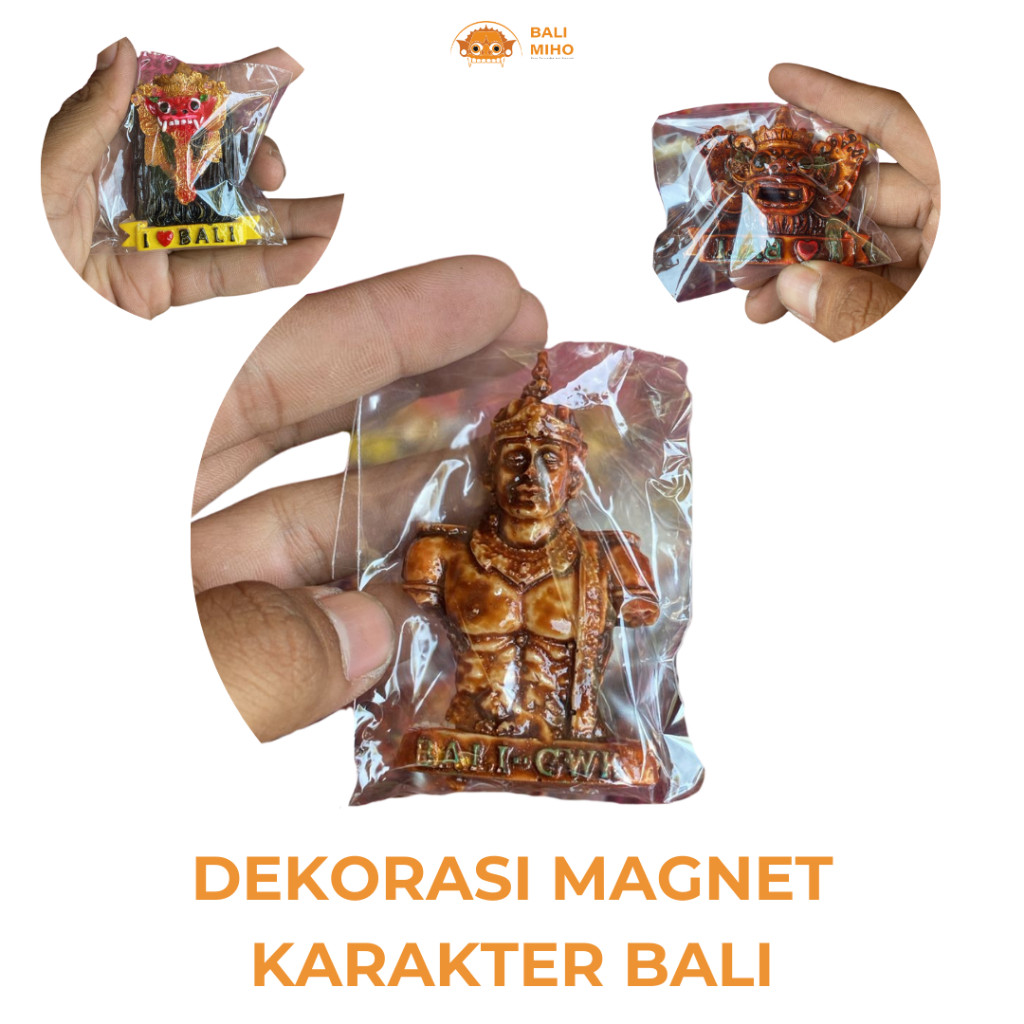 Magnet Barong Bali Resin - Magnet Karakter bali - Magnet Garuda Pancasila - Magnet Gwk - Magnet Garu