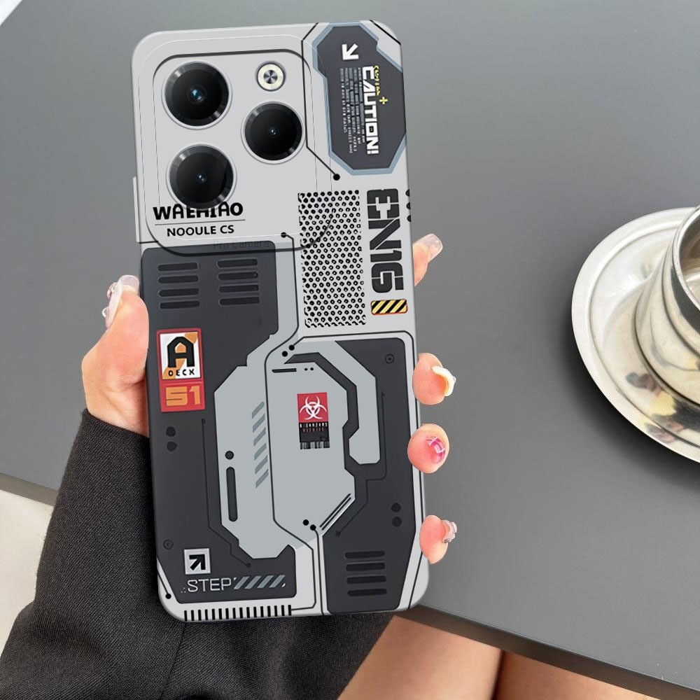 [BC01] Case Untuk Infinix Hot 40/Infinix Hot 40 Pro  - Motif Mesin CPU Cyberpunk - Softcase Pro Came