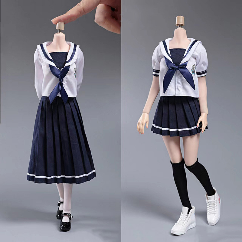 CDtoys CD031 1/6 Female Soldier Sailor Suit Student School Uniform J-K Skirt Long/Shirt Two Style Fo