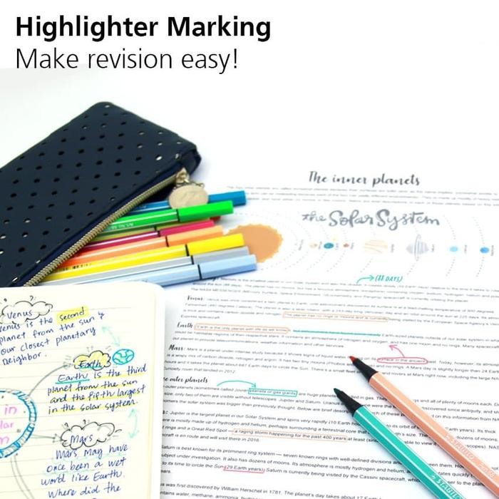 

STABILO Set 3 - Swing Cool, Pen 68 / Pen and Highlighter / Merah Ungu