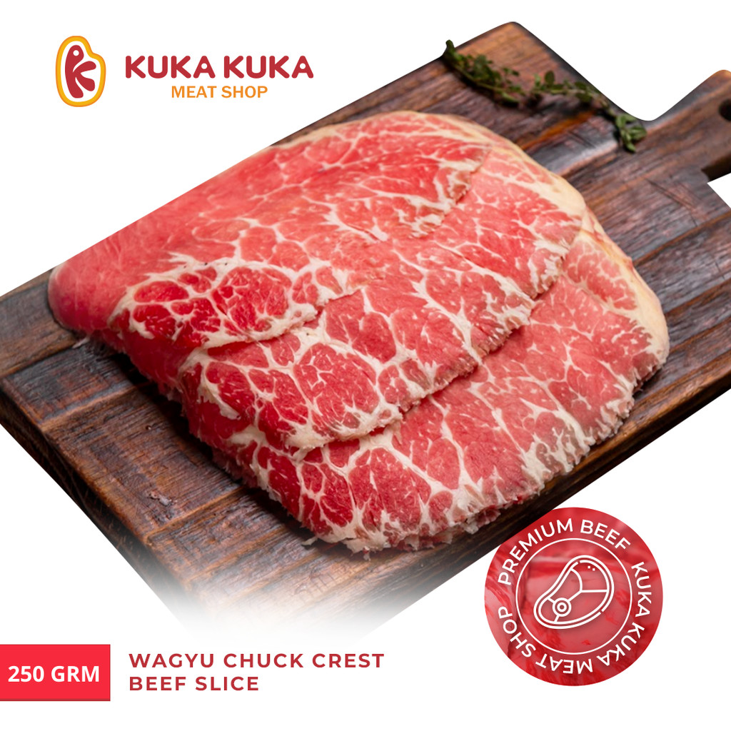 

Daging Sapi FRESH CUT! Wagyu Chuck Crest Beef Slice 250gr