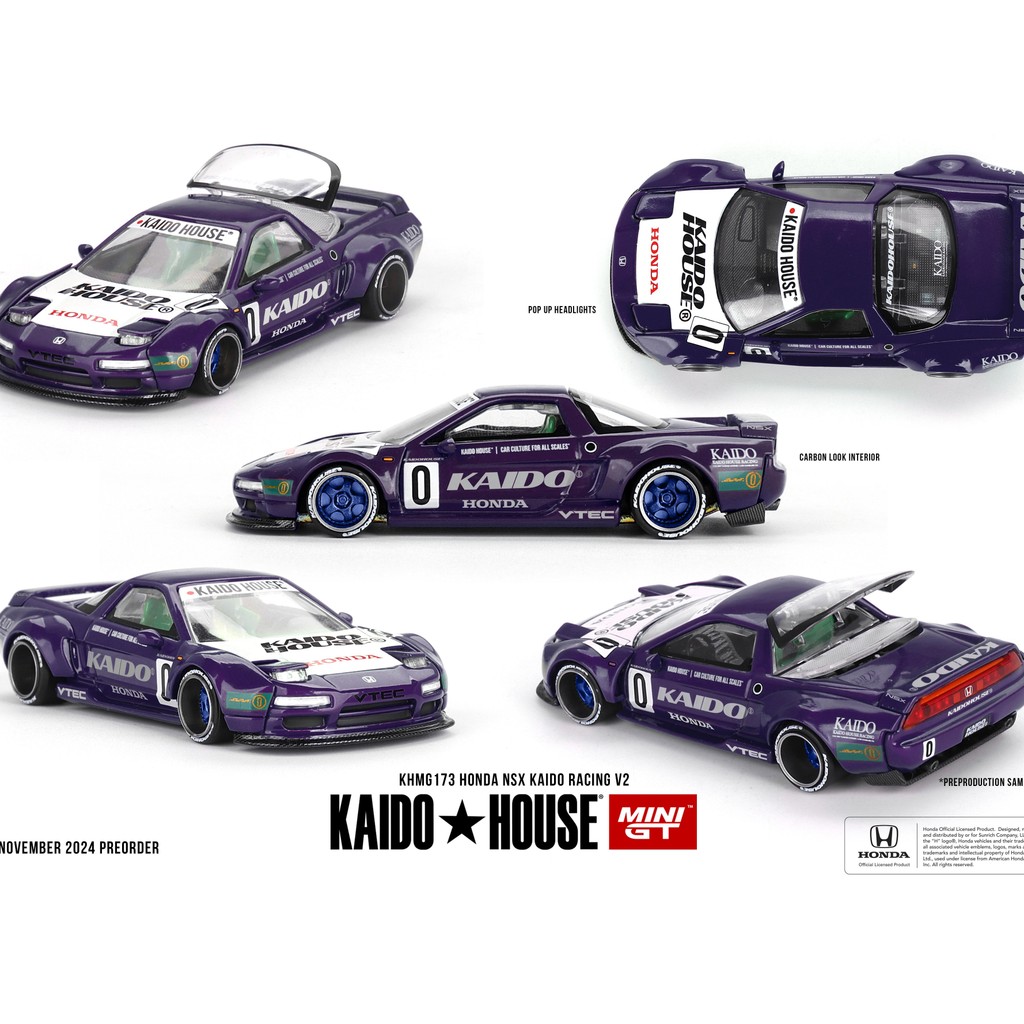MINI GT KAIDO HOUSE 173 Honda NSX Kaido Racing V2 Purple