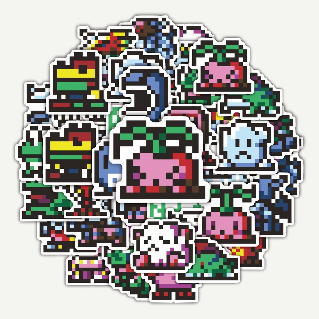 

Sticker Pack Stiker Pixel Digimon V24 | Sticker TUMBLR | Stiker LAPTOP KOPER HELM