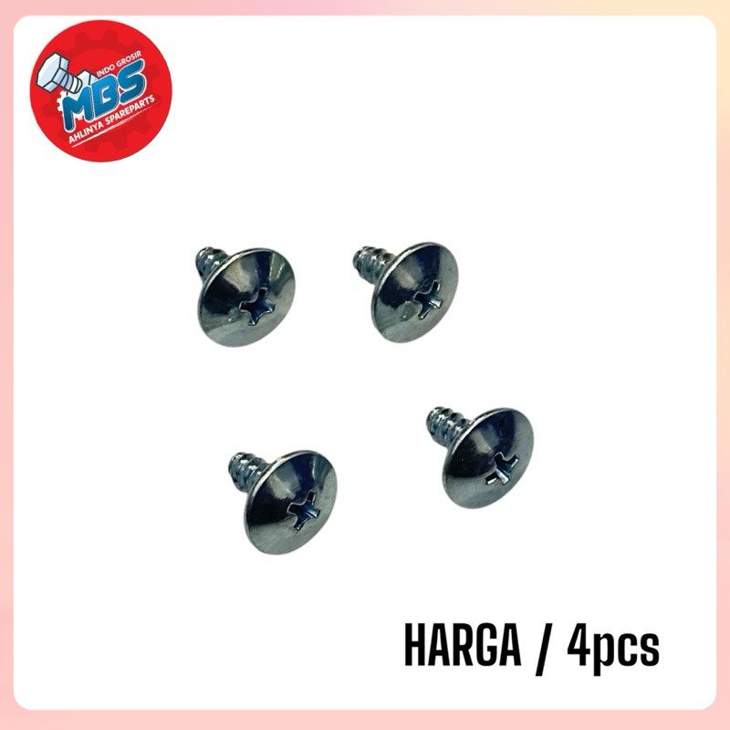 bengkek BAUT CLIP M5 DRAT KASAR PAYUNG LEBAR MOTOR MOBIL