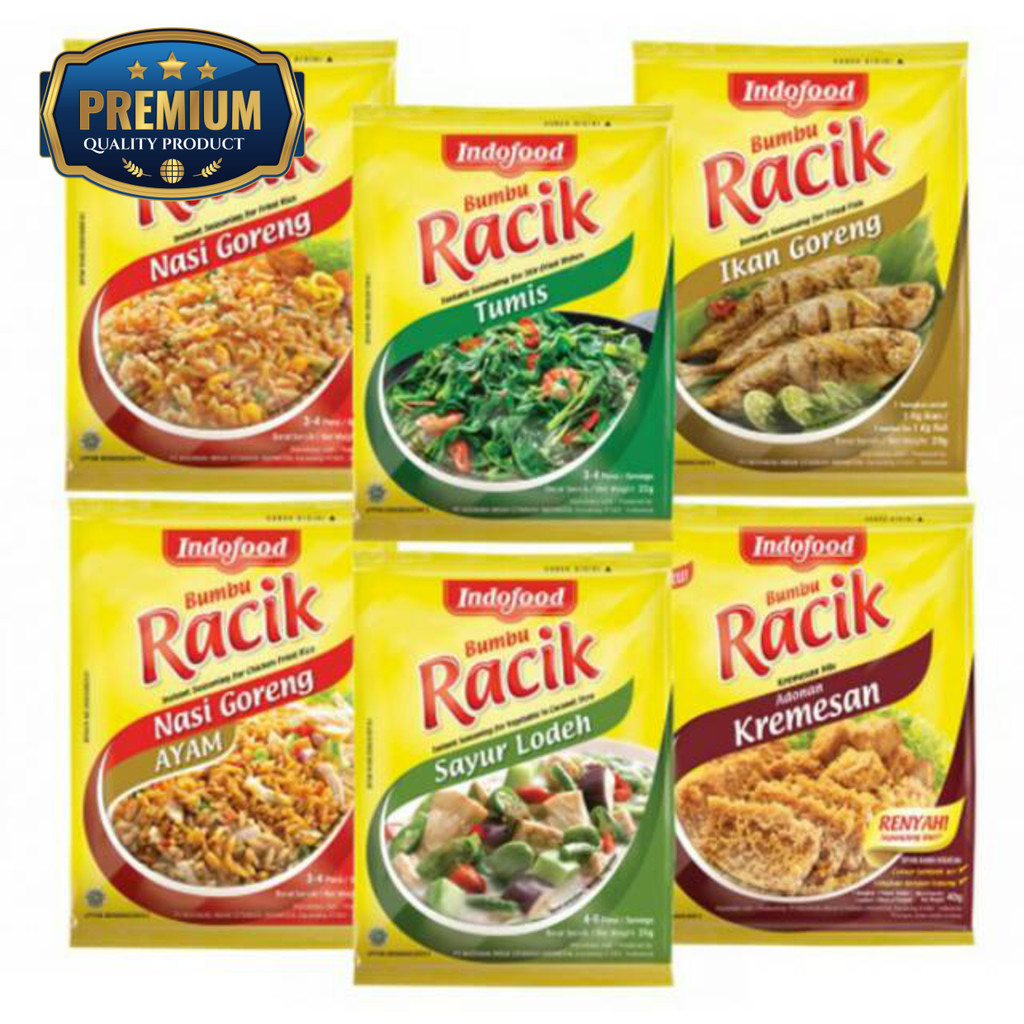 

RACIK BUMBU INDOFOOD BUMBU INSTAN( SOP, LODEH, ASEM, TUMIS, IKAN GORENG, AYAM GORENG, SOP)