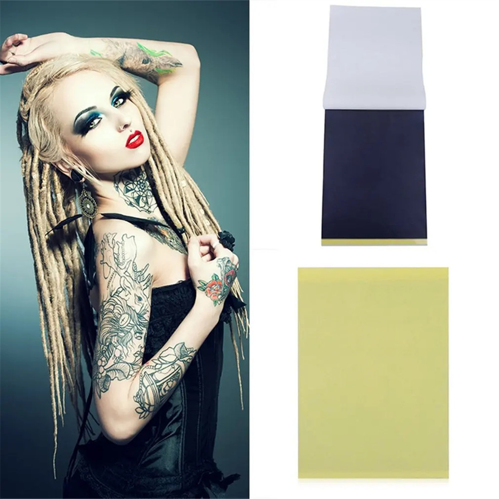 

1Box/100Pcs Carbon Thermal Stencil Tattoo Transfer Paper Copy Paper Tracing Paper Professional Tattoo AccesoriesJADD