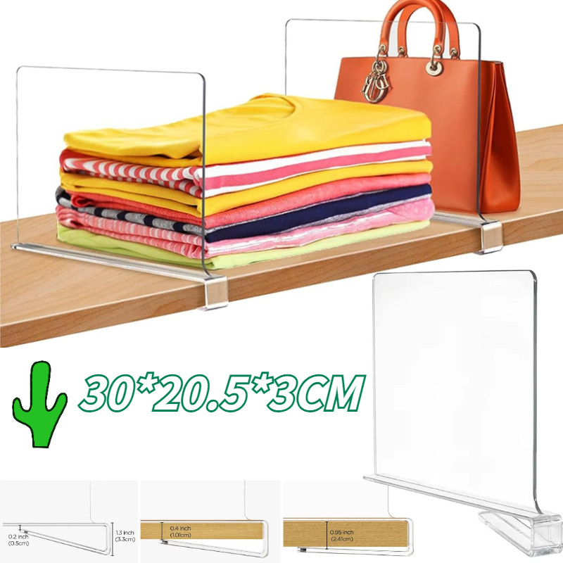 Lemari Pakaian Transparan Sekat Sekat Pembatas Rak Laci Lemari Akrilik Sekat Lemari Buku Akrilik Sek