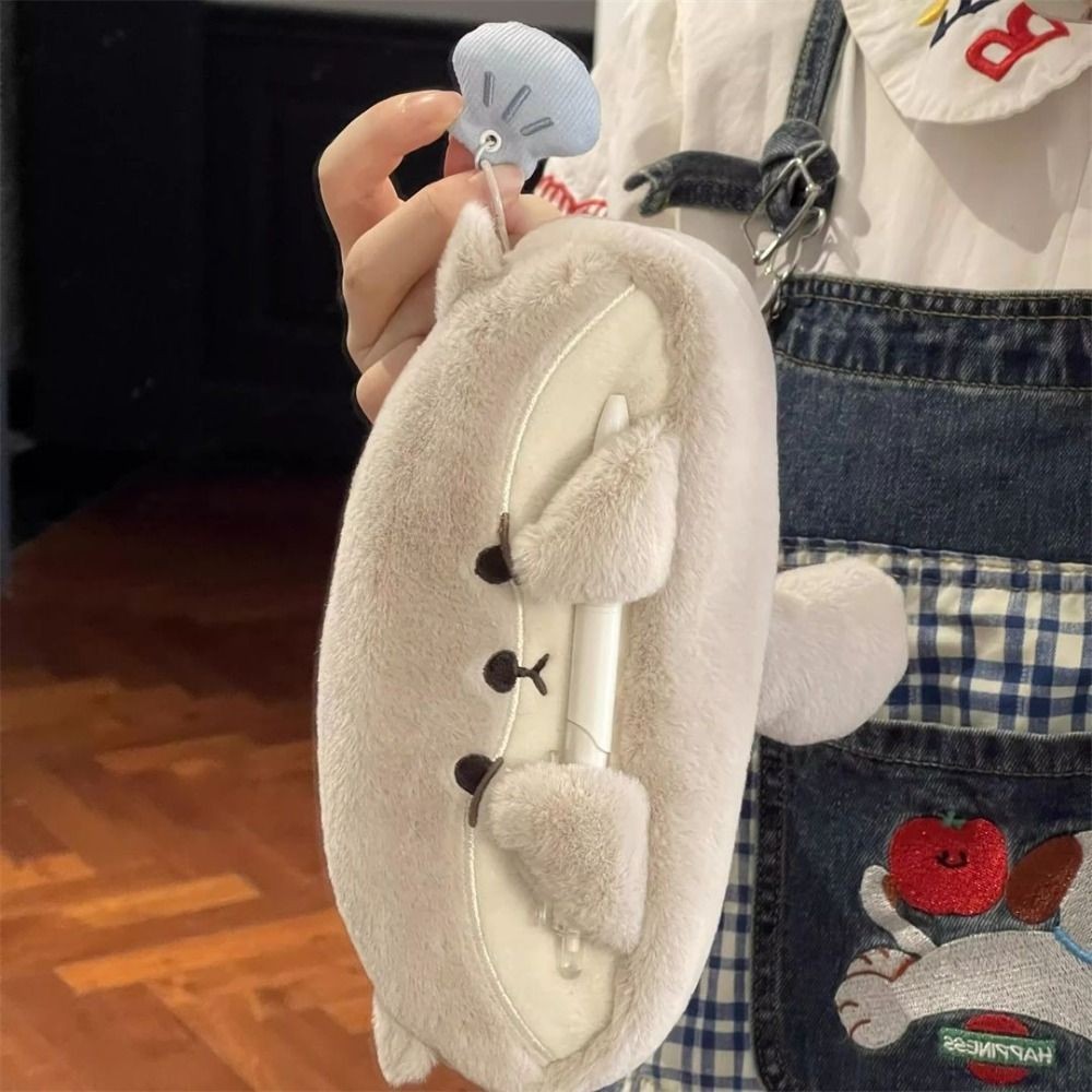 

Multi-function Plush Pen Bag Otter Penguin Large Capacity Pencil Case Stationery Bag Student