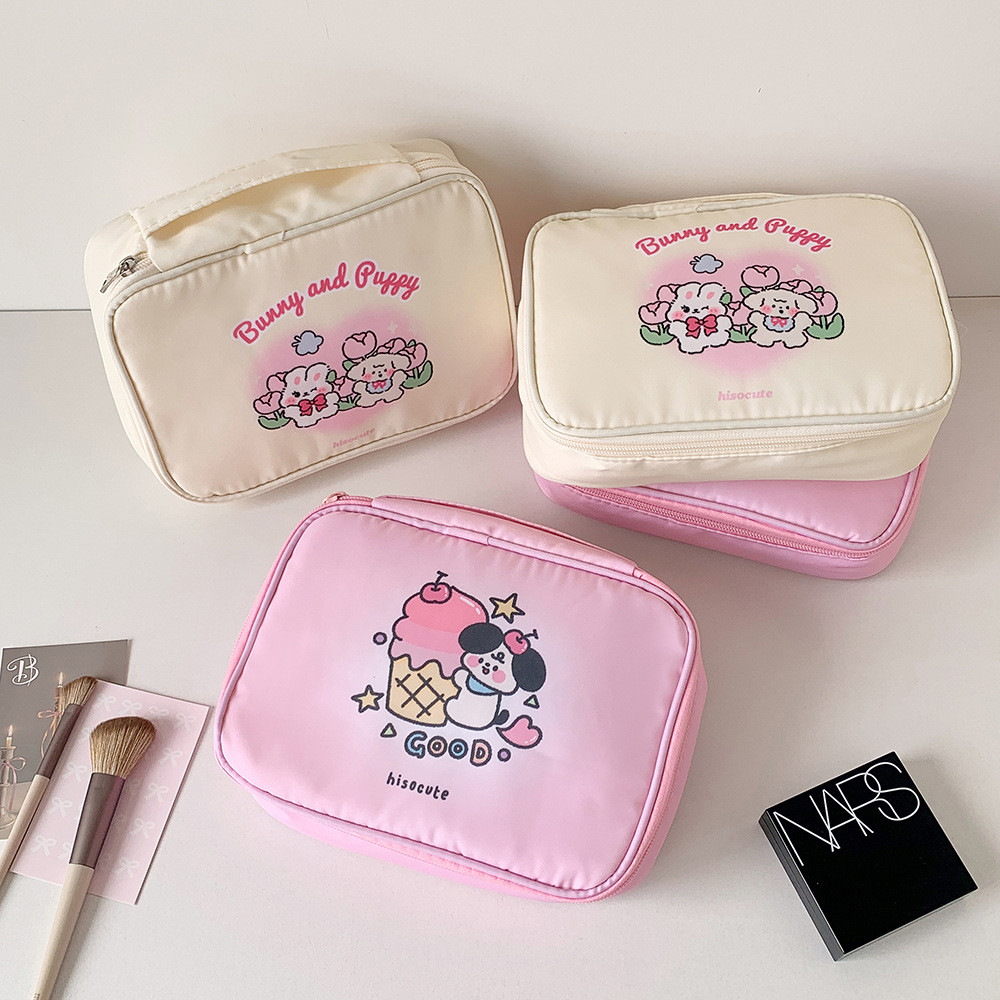 

Cartoon Cute Large Capacity Storage Bag Student DIY Journal Material Buggy Bag Portable Stationery Pencil Case Pencil Bag