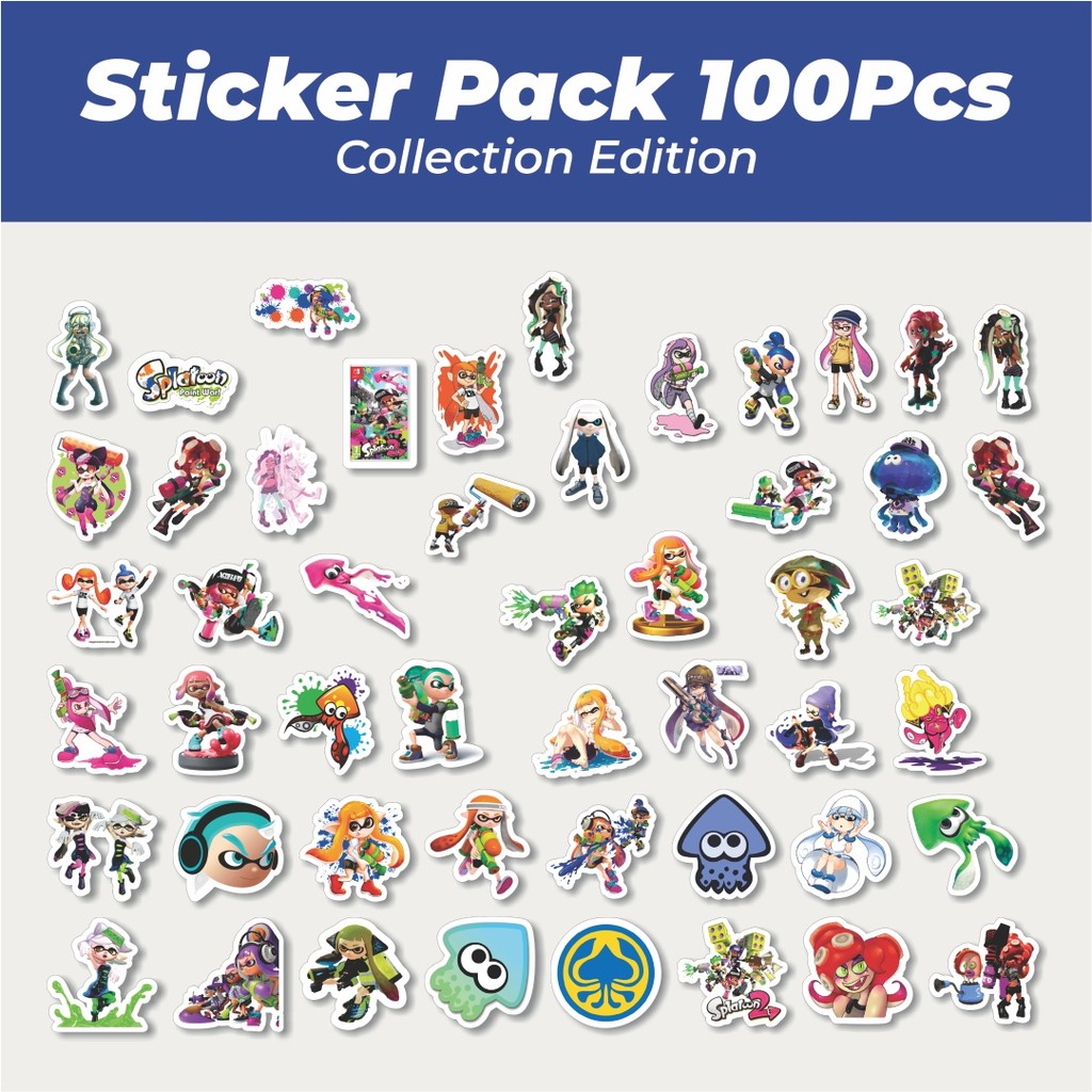 

Hot Stiker Game Series Splatoon Karakter Mix 4 Lucu Anti Air Stikers Berperekat Waterproof Sticker Decal Buat Motor Helm Buku Journal Koper Casing HP Laptop Botol Minum