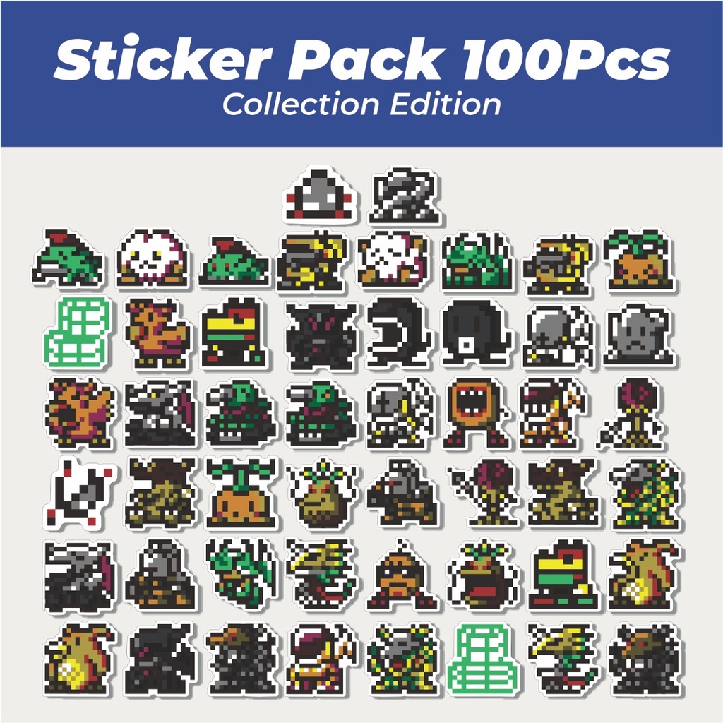 

Hot Stiker Pixel Digimon V33 Lucu Anti Air Stikers Berperekat Waterproof Sticker Decal Buat Motor Helm Buku Journal Koper Casing HP Laptop Botol Minum