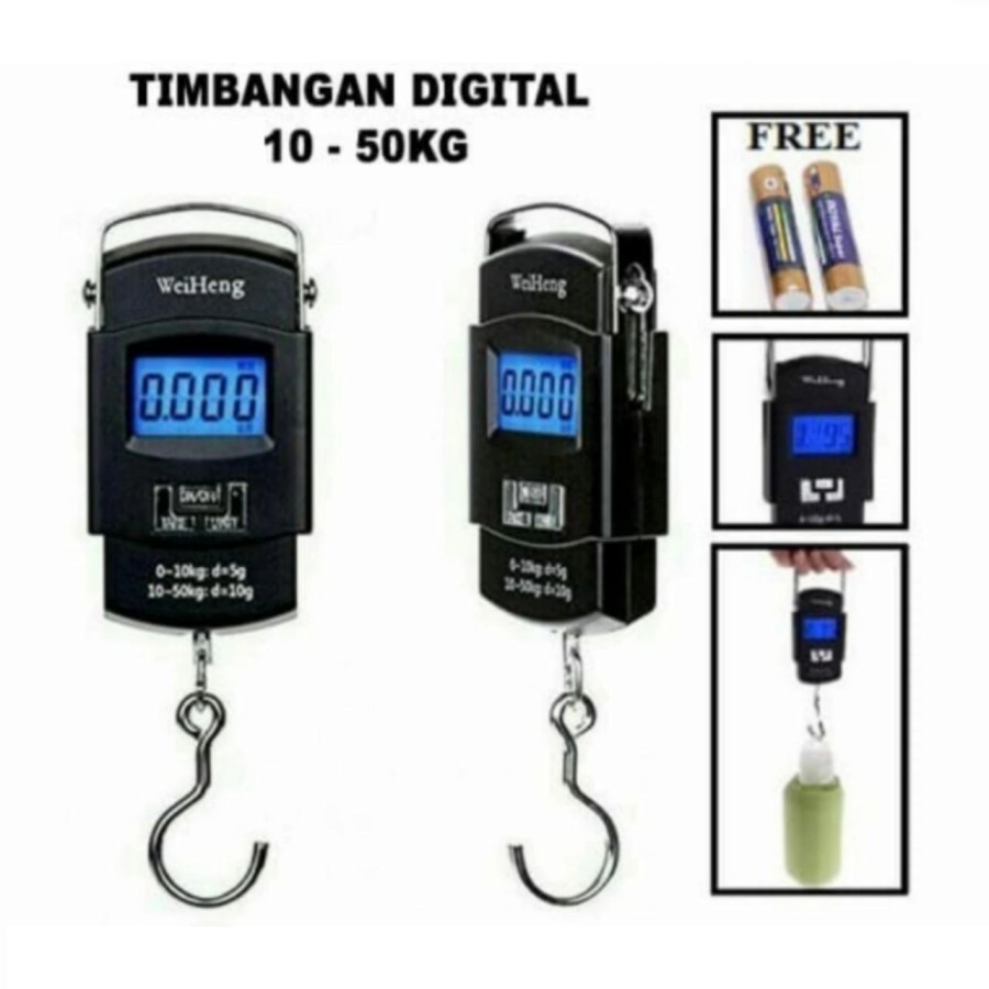 Timbangan Gantung Digital 50kg Murah Timbangan Gantungan Digital
