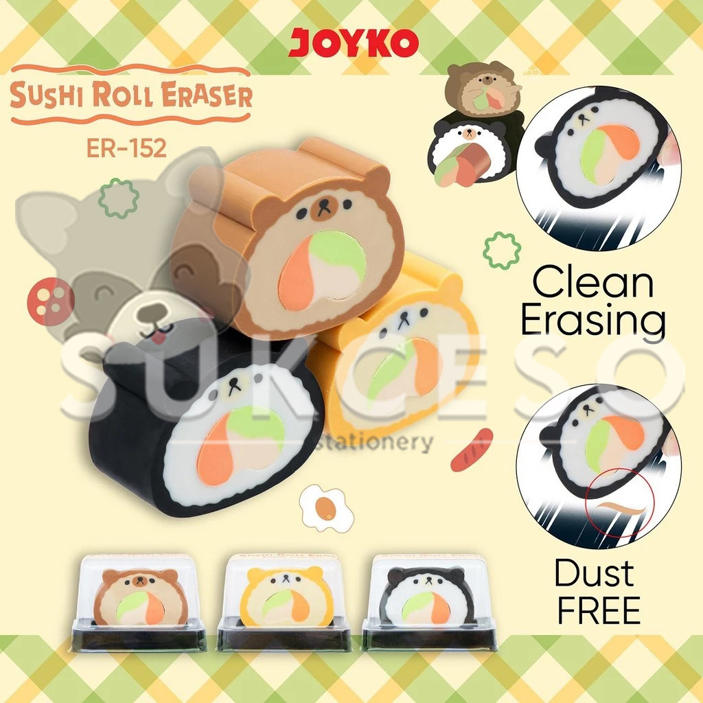 

JOYKO Penghapus ER-153 Sushi Roll Eraser SATUAN Lucu Murah