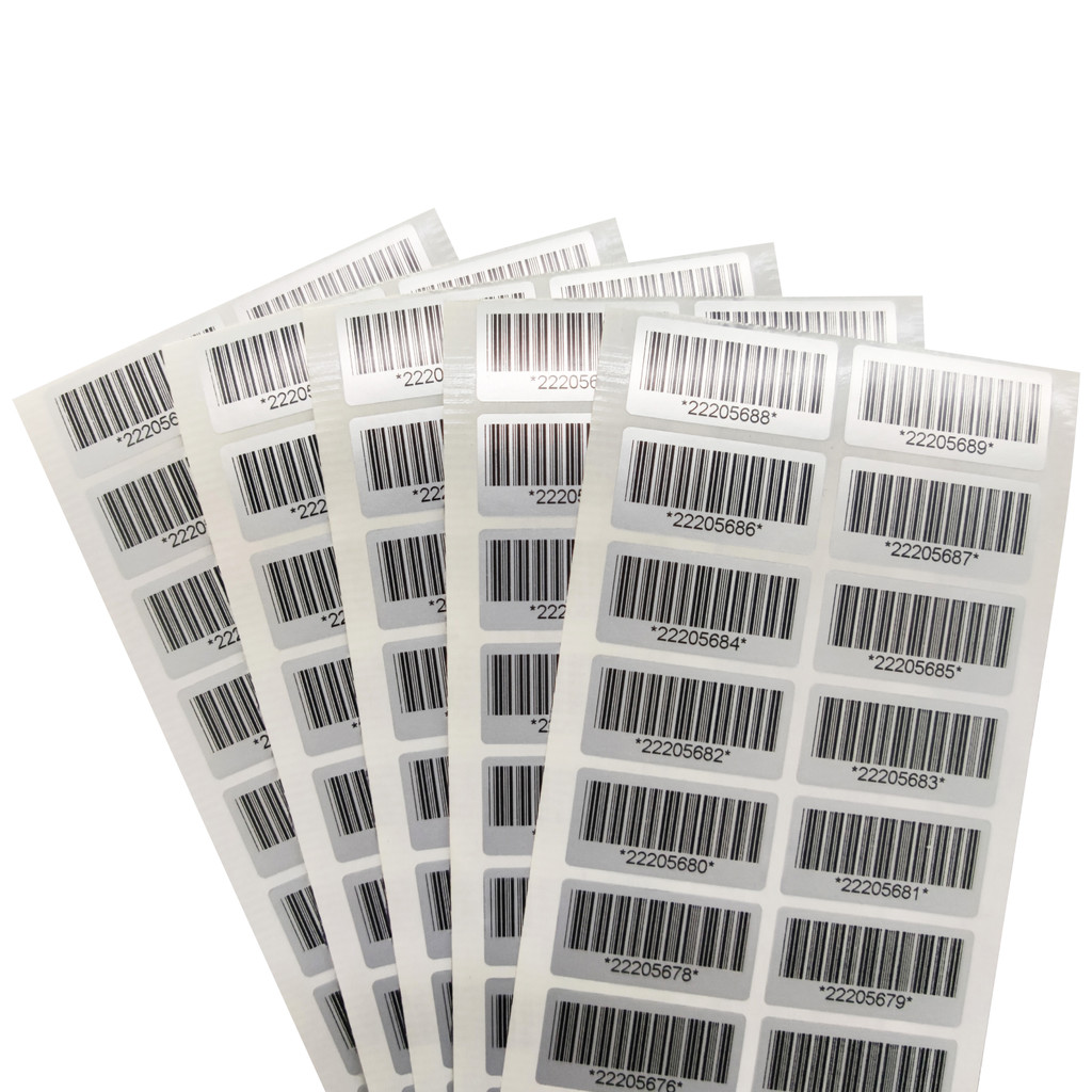 

100pcs Tamper-proof warranty sticker 30X15mm security seal Anti-counterfeiting warranty label Serial number barcode sticker