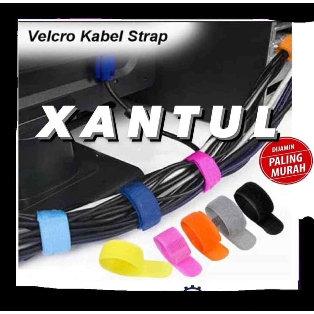 (VSBC) Velcro Strap Binder Kabel Cable Pengikat Klip Penjepit Kabel Organizer