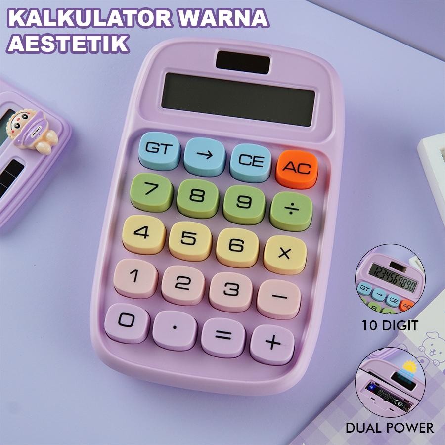 

Kalkulator Kawai Bulat Rainbow Warna Pastel Pembelajaran Finansial Dan Akuntan Perlengkapan Kantor Dan Sekolah CA-0907