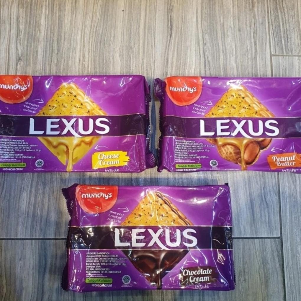 

Lexus biskuit cream rasa COKLAT CHOCOLATE / PEANUT KACANG / CHEESE KEJU 225gr