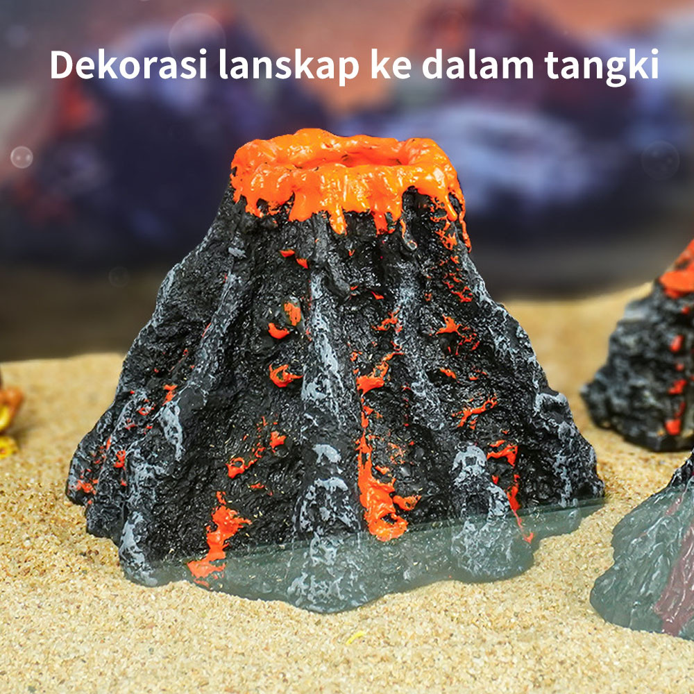 dekorasi aquarium kerang hiasan aquarium, Gunung berapi aquarium Sponge Bob aquarium