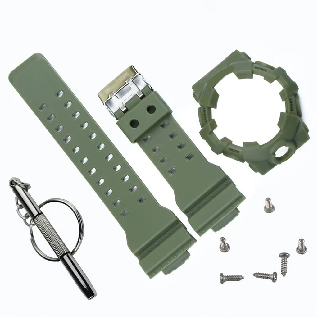 Watch accessories for Strap Bezel GA-700 710 735 5413 5522 Resin strap Wristwatch case Silicone Watc