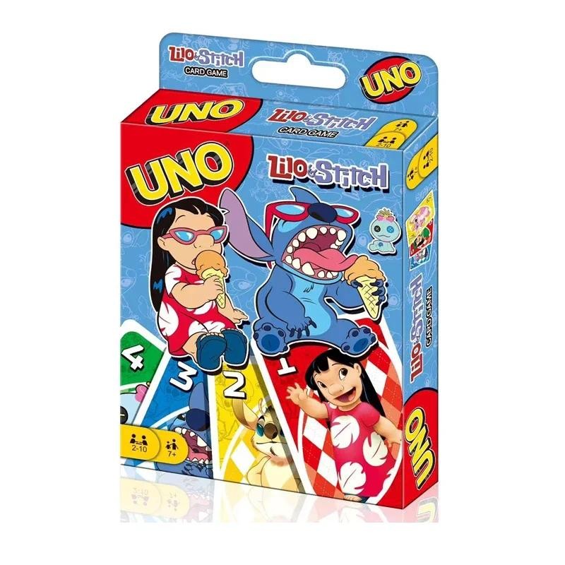 2025Mattel Games UNO Stitch Card Game for Family Night Featuring Tv Show Themed Graphics and a Speci