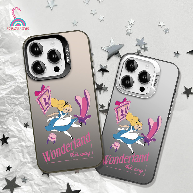 【OPPO】Anti-collision softcase protective case Casing HP stickers Creative design Alice in Wonderland