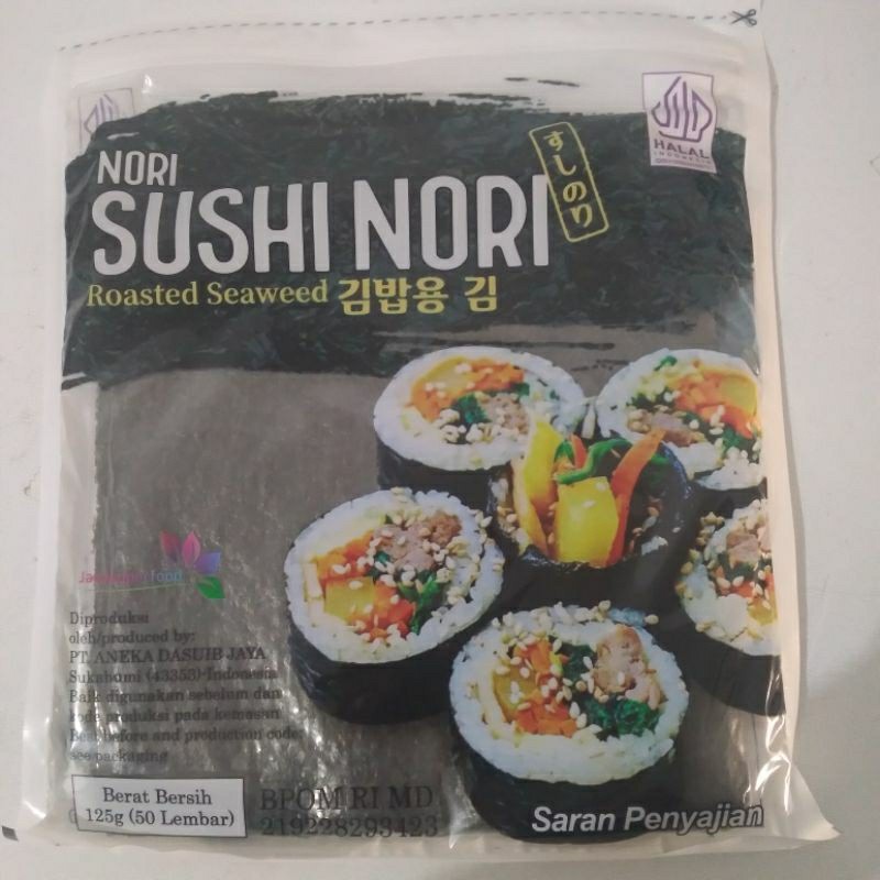 

Sushi Nori Sheet Gold 50 lembar / Roasted Seawed Halal