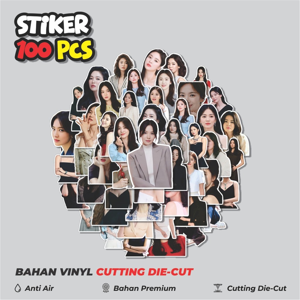 

Terbaru! 50 pcs Stiker SONG HYE KYO Dekorasi Lucu Kreatif untuk Notebook, Skateboard, HP