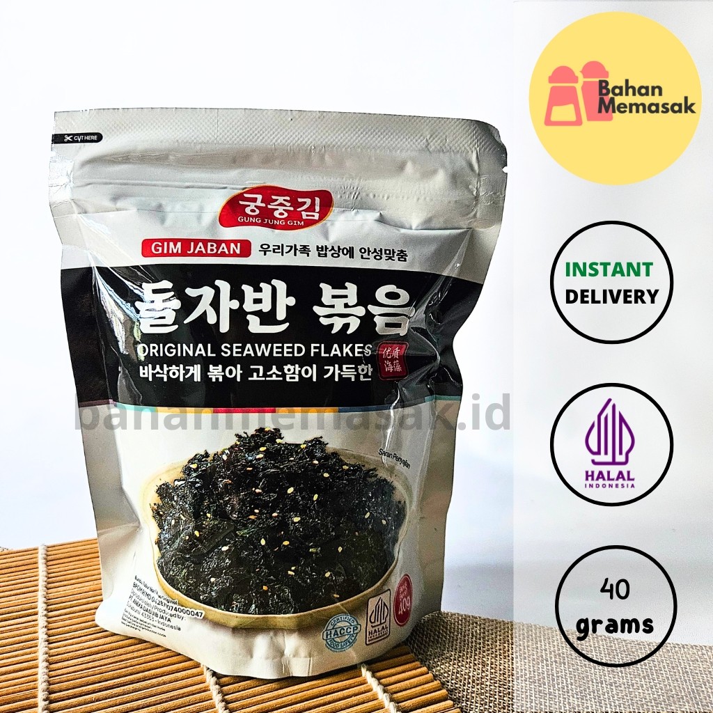 

Gim Jaban Seaweed Flakes Bumbu Tabur Nori Rasa Original 40 gr BPOM HALAL