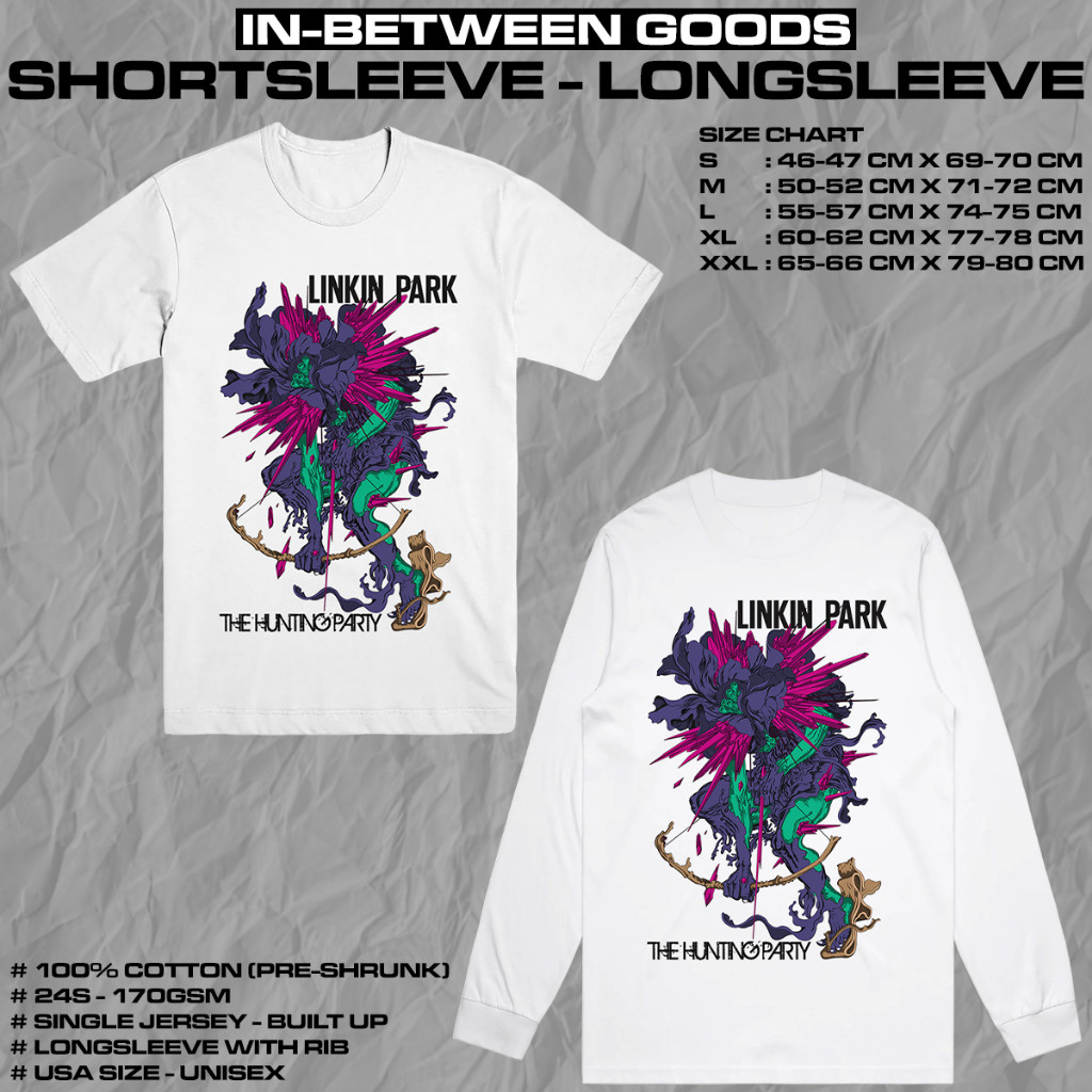 LINKIN PARK - THE HUNTING PARTY | T-SHIRT | LONGSLEEVE | BAND MERCH | COTTON COMBED 24S