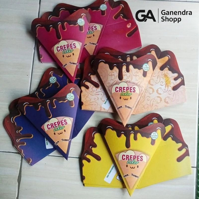 200 LEMBAR KEMASAN CREPES LIPAT JUMBO PAPER CRAFT KARTON SUPER QUALITY | KERTAS LEKER KREPES CRISPY 