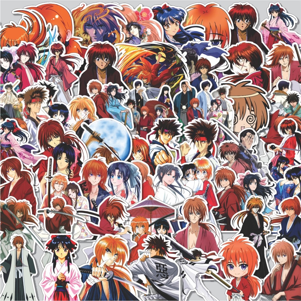 

Stiker Cutting Pack Stiker Anime Roruni Kenshin Samurai X Isi 100Pcs Series Aesthetic Lucu Keren Untuk Koper Bahan Vynil