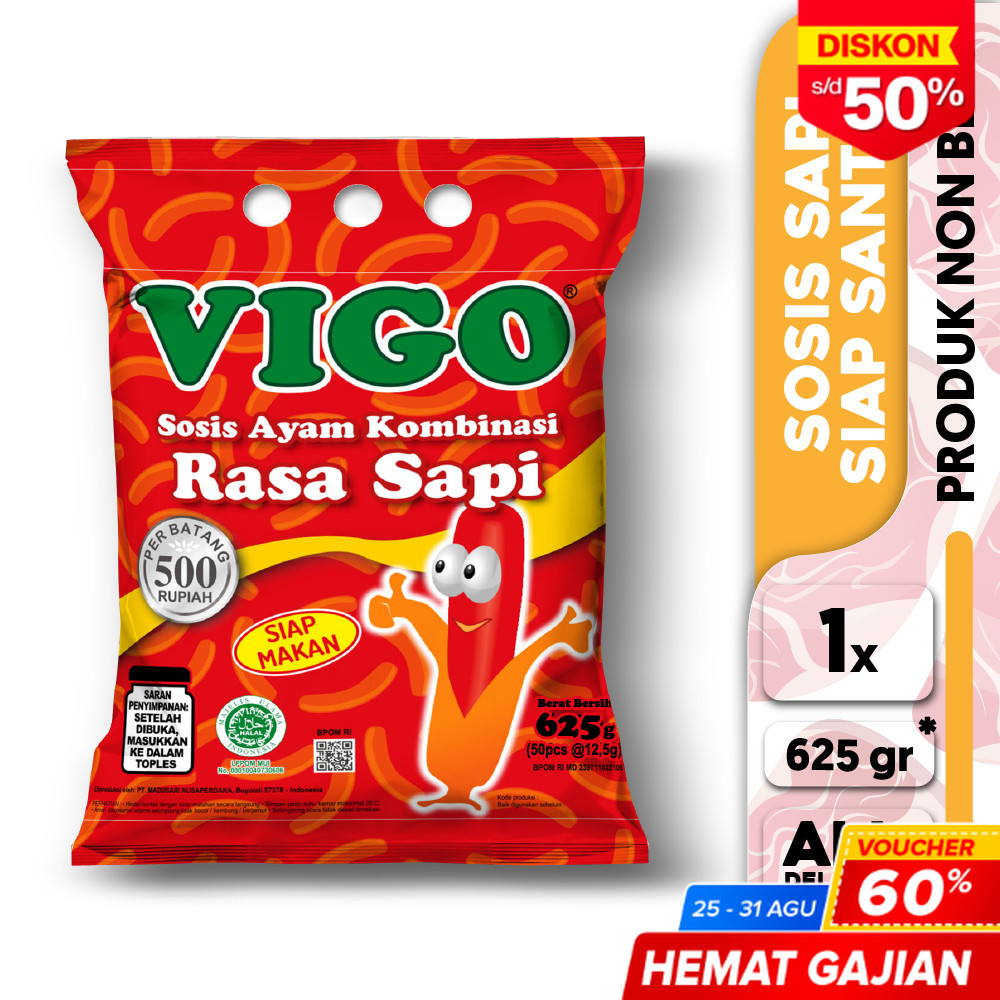 

VIGO Sosis Ayam Kombinasi Rasa Sapi50
