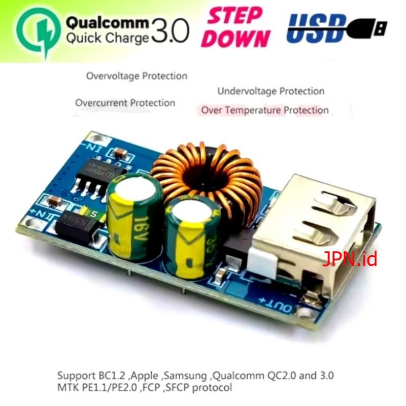 Modul PowerBank Quick Charge QC 3.0 2.0 24W USB 5V 3A Fast Charger HP - JPN