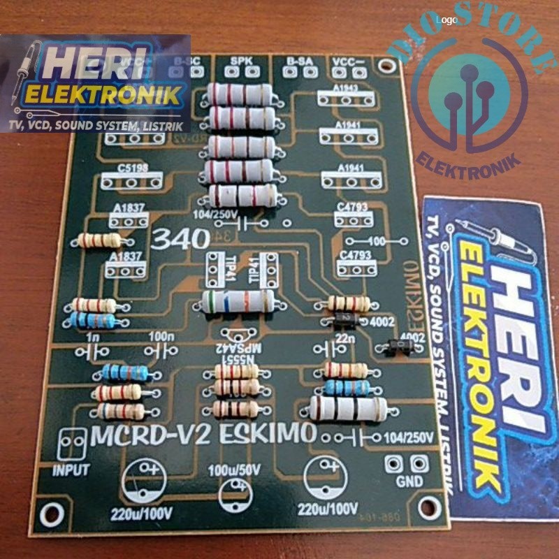 PCB MCRD-V2 ESKIMO+komponen