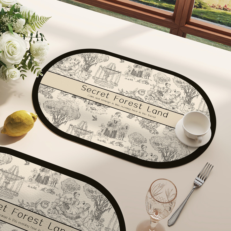 JKLP hot saleAlas piring dan tatakan gelas, alas meja, taplak meja, alas piring anti air dan minyak,