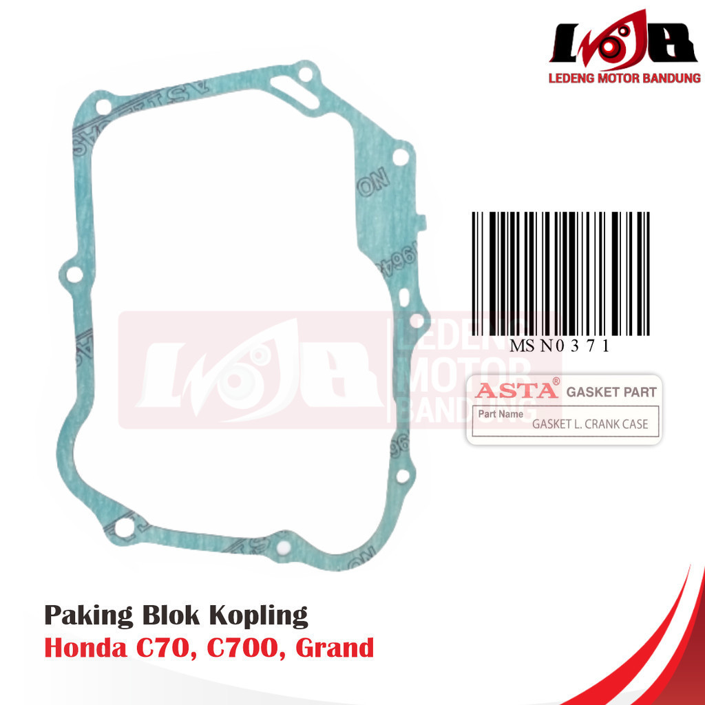 Eceran Gasket Paking Blok Kopling C70 C700 Honda C 70 700 Packing Lokal