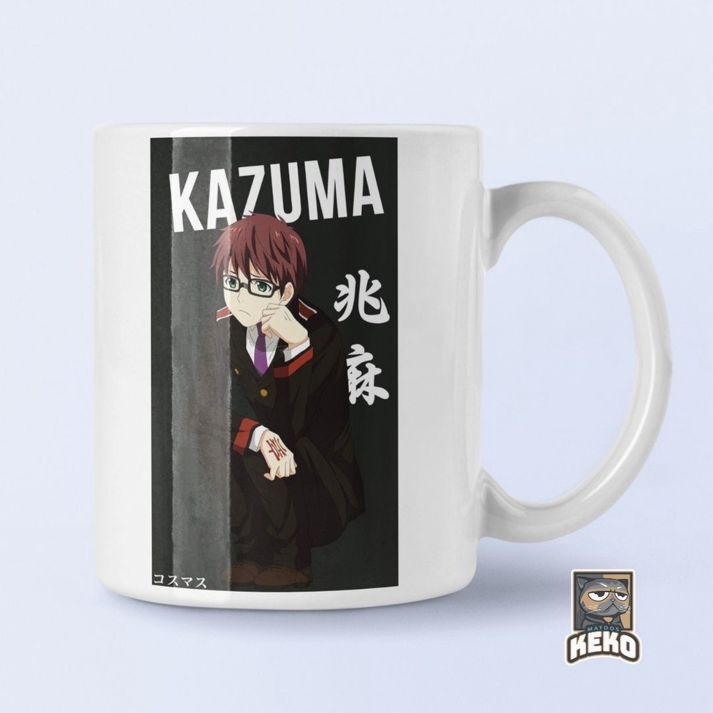 Mug Gelas Keramik Kono Subarashii Sekai ni Shukufuku o Satou Kazuma Keko