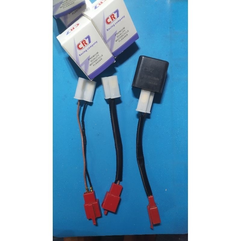 PAKET LENGKAP Soket flasher sein dan flasher CR 7 + dioda untuk motor vario new 125 /  150, CB, CBR,