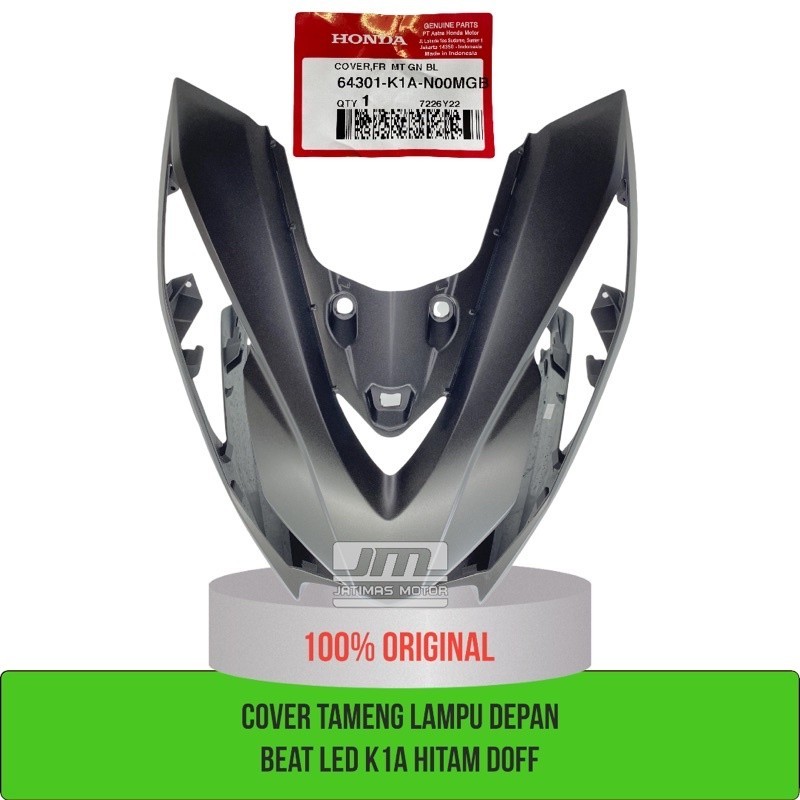 Tameng lampu depan beat LED K1A hitam doff 64301-K1A-N00MGB